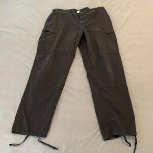 Propper Pants Mens Large Regular Black Tactical Cargo Drawstring Hem F5250